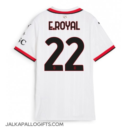 AC Milan Emerson Royal #22 Vieraspaita Naiset 2024-25 Lyhythihainen